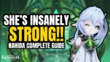 NAHIDA IS INSANELY GOOD! Nahida Guide – Builds, Team Comps, and Review | Genshin Impact 3.2