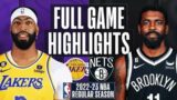 NETS vs LAKERS | NBA FULL GAME HIGHLIGHTS | November 12, 2022 | NBA 2K23