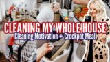 *NEW* DEEP CLEAN WITH ME-EXTREME CLEANING MOTIVATION-EASY CROCKPOT MEAL-JESSI CHRISTINE