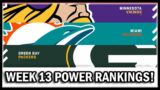 NFL WEEK 13 POWER RANKINGS!| RANKING ALL 32 TEAMS AFTER WEEK TWELVE!