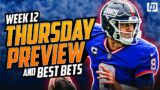 NFL Week 12 Thanksgiving Preview, Market Movement, and BEST BETS (BettingPros)