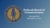 Paducah City Commission Meeting – November 15, 2022
