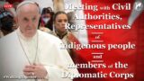 Pope Francis Meeting with Canadian Civil Authorities, Diplomatic Corps and Indigenous People