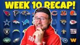 REACTING TO EVERY NFL GAME FROM WEEK 10! (Game of the YEAR?)