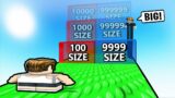Roblox but BIGGER SIZE EVERY SECOND