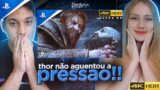 (SURREAL!!) REACT – Kratos VS Thor | Dublado PT-BR, Cena COMPLETA em 4K (God of War RAGNAROK)