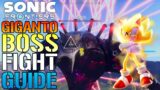 Sonic Frontiers: Giganto BOSS Fight! Kronos Island Final Boss Guide & Walkthrough