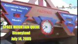 Space Mountain queue – Disneyland – July 14, 2005 – Night time effects