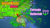 Storm Nicole Update & Impacts! Potential Tornado Outbreak? – The WeatherMan Plus