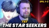 TXT "The Star Seekers" WEBTOON Eps. 1-3 | REACTION