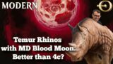 Temur Rhinos with MD Blood Moon. Better than 4c? | Modern | MTGO