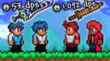 Terraria 2v2 Race, But Weapons Deal Random Damage..