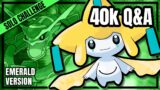 Thanks for 40k! Jirachi Only – Pokemon Emerald