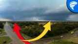 The most insane Texas Tornado Outbreak – Drone Chase Wedge Tornado into Oklahoma