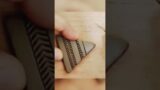 Triangular shaped terracotta pendant #shorts #youtubeshorts #terracottajewellery #diy #clay