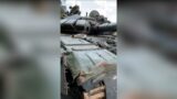 Ukrainian Troops Capture Russian Tank 'Reinforced' With Sewer Manhole Covers