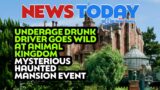 Underage Drunk Driver Goes Wild at Animal Kingdom, Mysterious Haunted Mansion Event