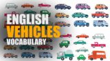Vehicle Vocabulary in English  |  English words for kids | Vocabulary | English for kids