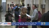 Voters with errors on mail-in ballots must go to City Hall to correct them