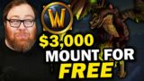 Warcraft Giving Players A $3000 Mount?  | 5 Minute Gaming News