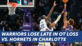 Warriors lose late in Charlotte 120-113, Steph Curry stars in homecoming | NBC Sports Bay Area