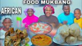 We ate together as a Family | African food mukbang | Banku + fried fish +pepper sauce + peanut soup
