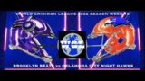 World Gridiron League 2032 Season Week 15 – Brooklyn Beats (4-5) @ Oklahoma City Night Hawks (9-1)
