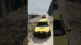 beamng drive school bus vs leap of death 3 #shorts