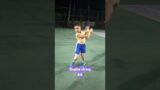 in shadow training strong kid 9 year old tennis player