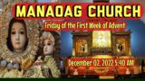 Our Lady Of Manaoag Live Mass Today – 5:40 AM December 02, 2022
