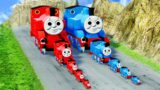 Big & Small Thomas The Train vs Big & Small James the Red Engine vs DOWN OF DEATH – BeamNG.Drive