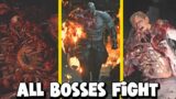ALL BOSSES FIGHT – RESIDENT EVIL 2 REMAKE (WITH CUTSCENES) (LEON)