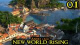 Anno 1800 NEW WORLD RISING – The BEST Start – New DLC TRADING EMPIRE Scenario Season 4 Part 01