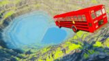 BeamNG.Drive – Leap of death, cars jump and fall into blue water #2
