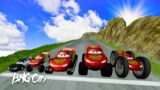 Big & Small Lightning Mcqueen vs Down of Death – BeamNG. Drive