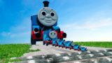 Big & Small Thomas The Train vs Big & Small speed bump ROAD OF DEATH in BeamNG Drive Pixar cars