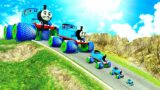 Big & Small Thomas the Tank Engine vs DOWN OF DEATH – BeamNG.Drive