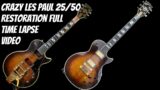 Broken Gibson Les Paul Guitar Restore: Full Timelapse Rebuild