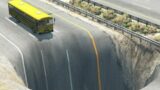 Bus vs Giant Pit Crashes | BeamNG.drive