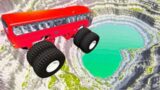 Cars And Bus vs Leap Of Death Jumps | BeamNG Drive