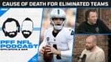 Cause of death for eliminated teams, JJ Watt retires, Brady rumors &  Jon Anik joins! | PFF NFL Pod
