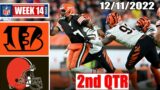 Cincinnati Bengals Vs Cleveland Browns FULL 2nd-QTR HD Highlights | NFL Week 14 | December 11, 2022