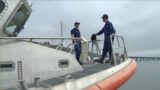 Coast Guard crew readies rescue boat for Fleet Week service