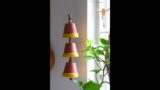 DIY Terracotta Bells #terracottapot #terracotta #diyhomedecor #bells #diycraft