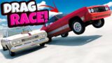 DRAG RACING on the NEW Salt Flats Ends in The BeamNG Drive Mods Update!