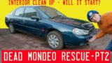 Dead Mondeo Rescue Part 2 – Does it start and interior cleaning
