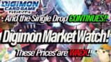 Digimon Market Watch! And the Single Drop CONTINUES! These Prices are WACK!! (Digimon TCG 2022)