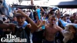 Emotional Argentina fans celebrate their nation's third World Cup victory