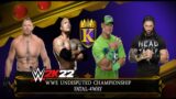 FATAL-4 WAY | brock lesnar vs roman reigns vs john cena vs the rock wwe 2k22