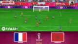 FIFA 23 – France vs Morocco – FIFA World Cup Qatar 2022 – Semi-Final – PC Gameplay – Full Match